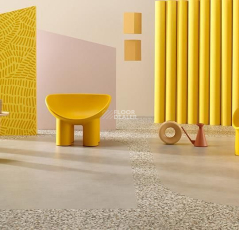 Forbo Modul'up Compact Graphic 9402UP43C natural terrazzo фото 3 | FLOORDEALER